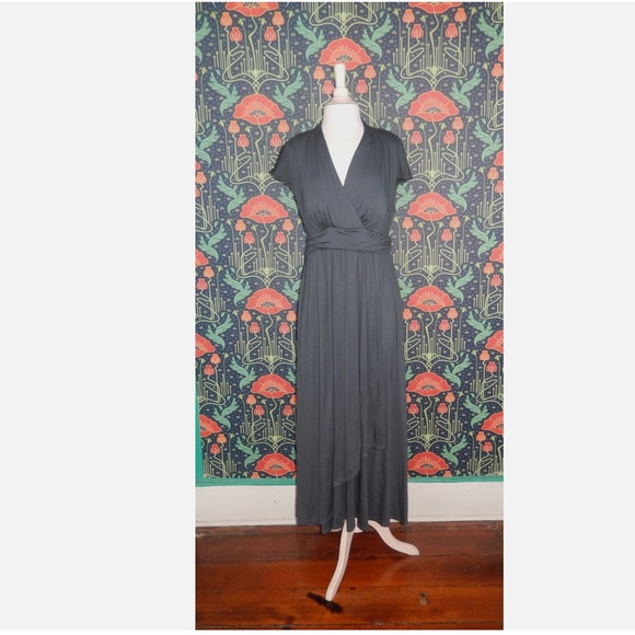 Soma Dresses & Skirts - Soma Soft Blue Jersey Maxi Bra Dress L Nwt